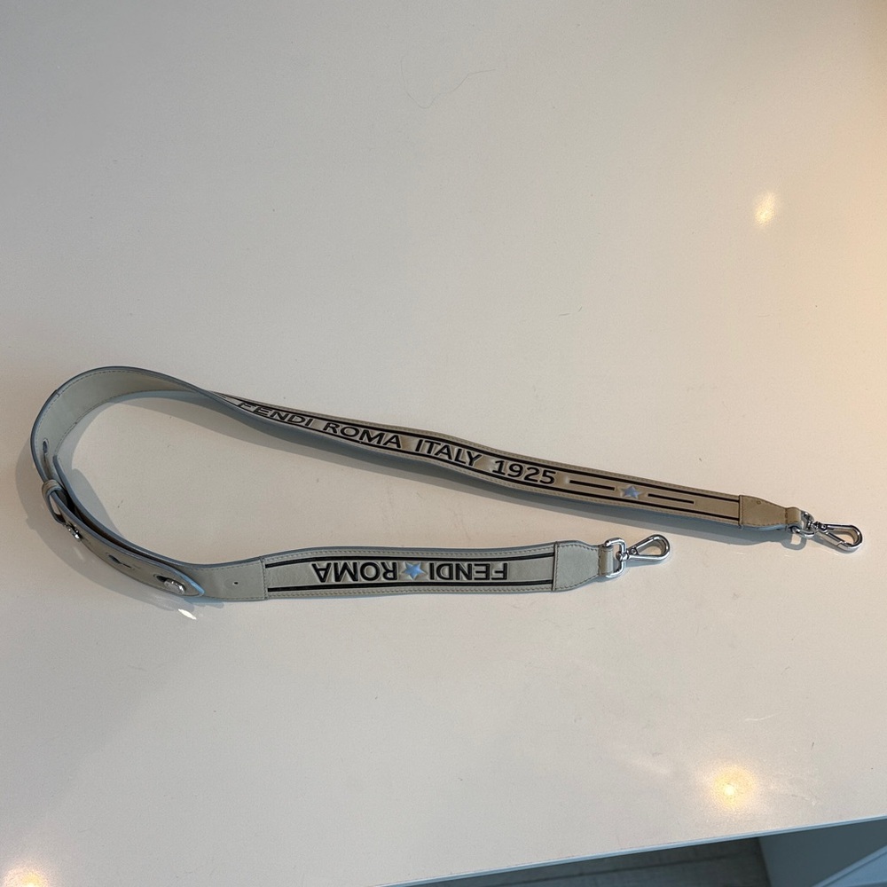 Fendi Strap You  adjustable shoulder Strap, fits any Fendi Bag, light grey